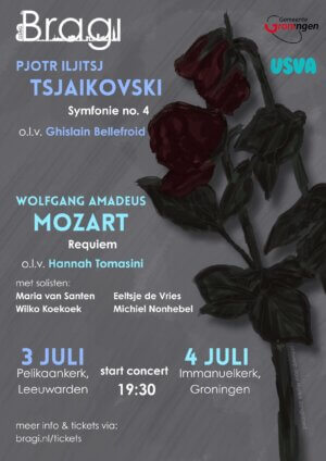 Poster bragi's zomerconcert 2026 3 en 4 juli.